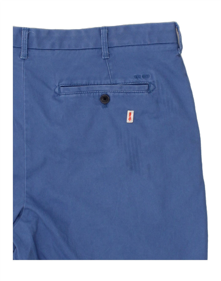 IZOD Mens Chino Shorts W38 XL Blue Cotton Vintage Izod and Second-Hand Izod from Messina Hembry 