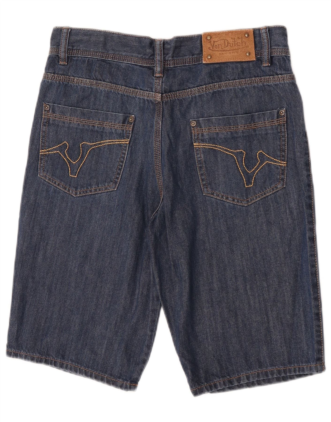 Shorts jeans masculino Von Dutch W29 pequeno algodão azul