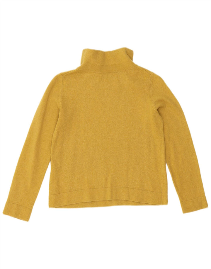 Suéter feminino Hobbs com gola tartaruga e gola alta, Reino Unido 12, lã amarela média