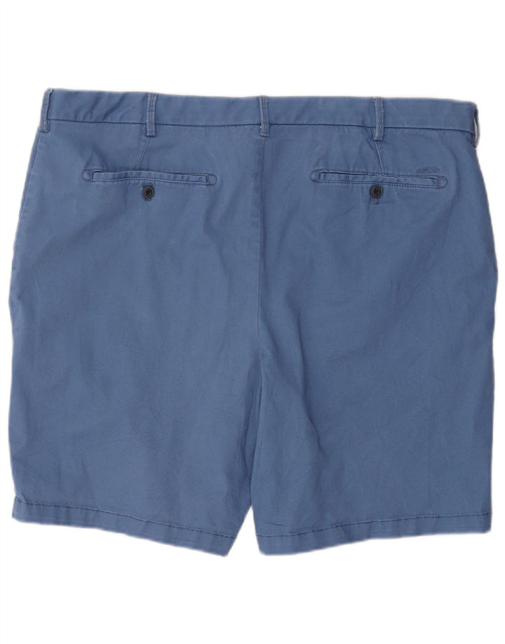 IZOD Masculino Stretch Chino Shorts W42 2XL Algodão Azul