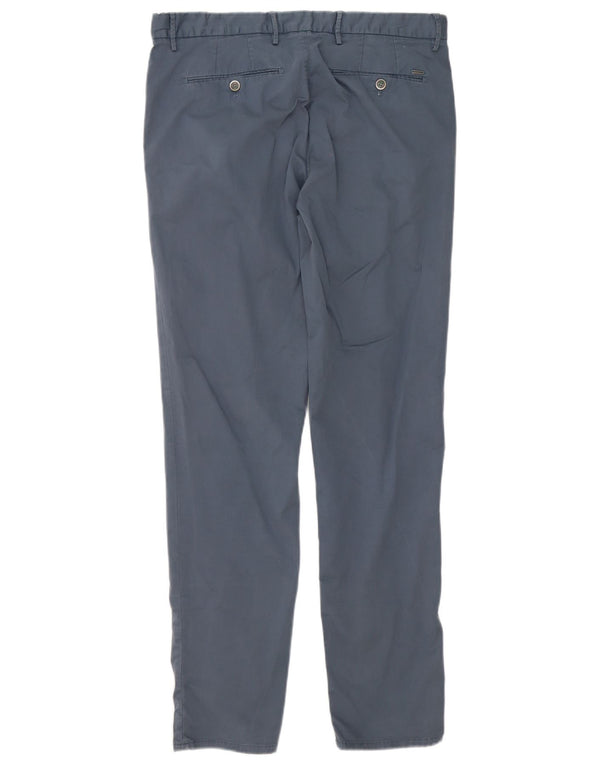 Calça Chino Masculina Massimo Dutti Slim Fit EU 44 Grande W34 L32 Azul Algodão