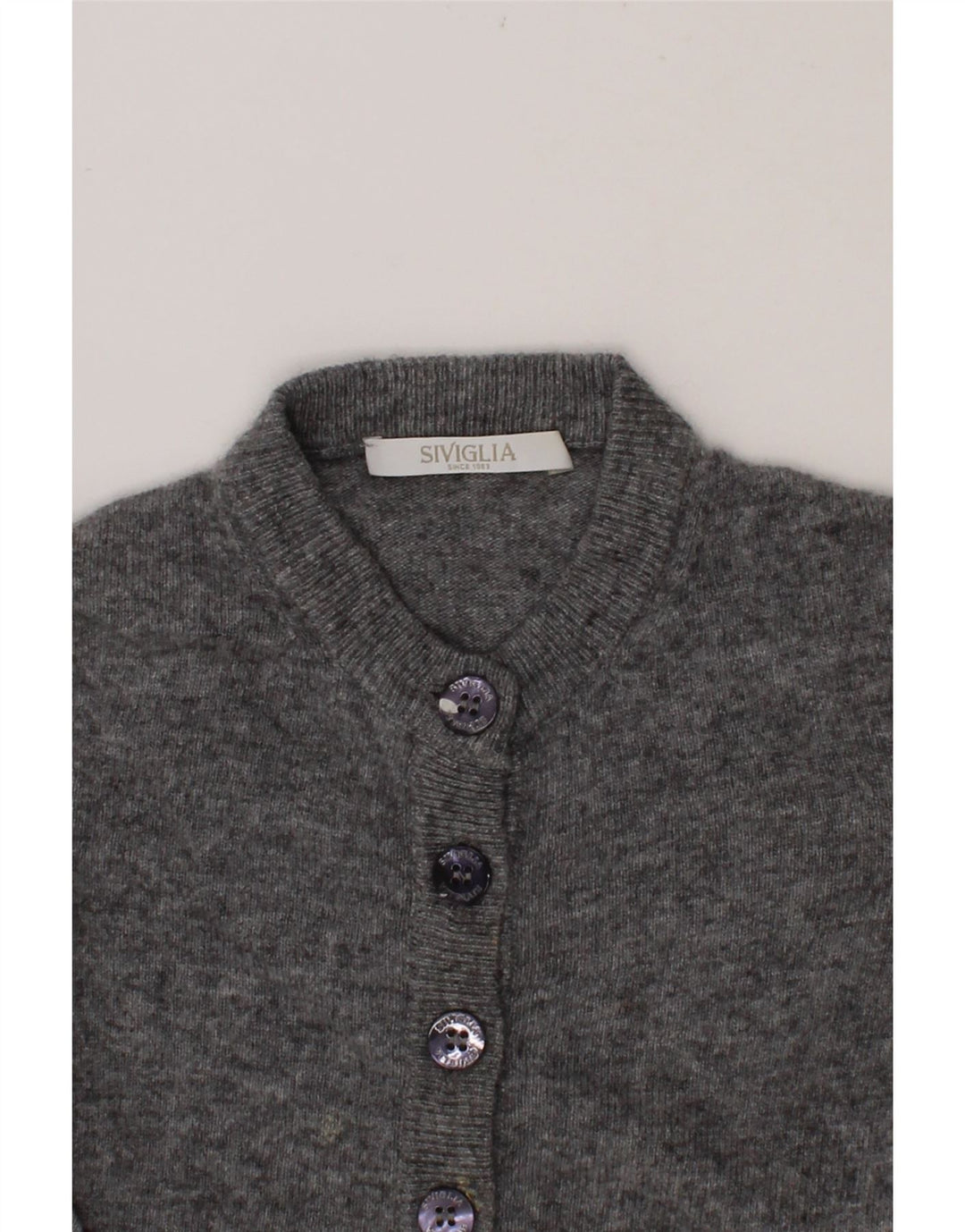 SIVIGLIA Baby Girls Cardigan Sweater 18-24 Months Grey Wool Vintage SIVIGLIA and Second-Hand SIVIGLIA from Messina Hembry 