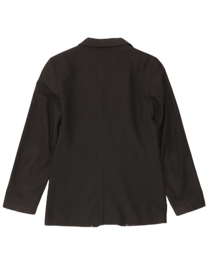 Jaqueta blazer de 2 botões para meninos Marks & Spencer 14-15 anos poliéster preto