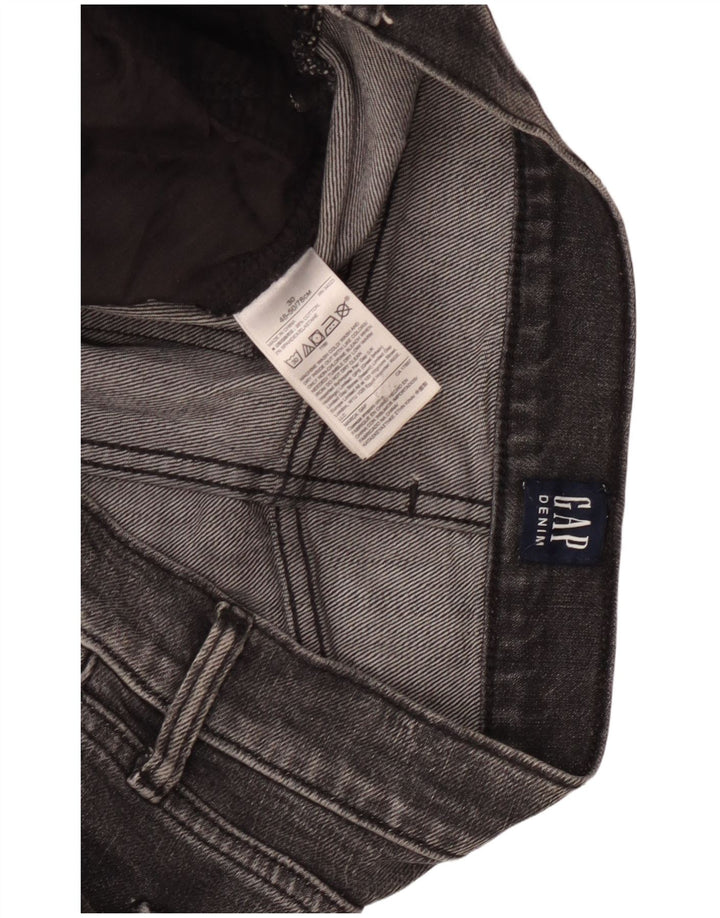 Jeans recortados masculinos Gap W30 L26 algodão cinza