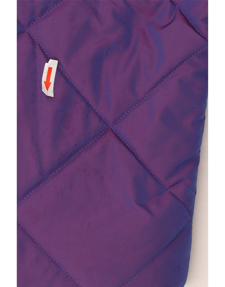 Belfe & Belfe Casaco feminino grande com capuz e acolchoado IT 44 Médio Roxo