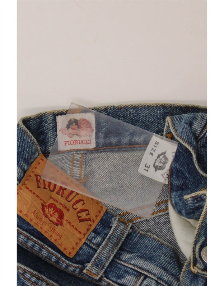 Jeans retos femininos FIORUCCI W31 L28 algodão azul