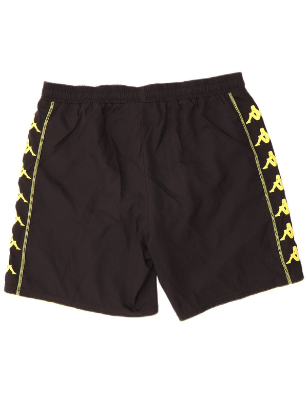 Shorts esportivos gráficos masculinos KAPPA 2XL poliéster preto