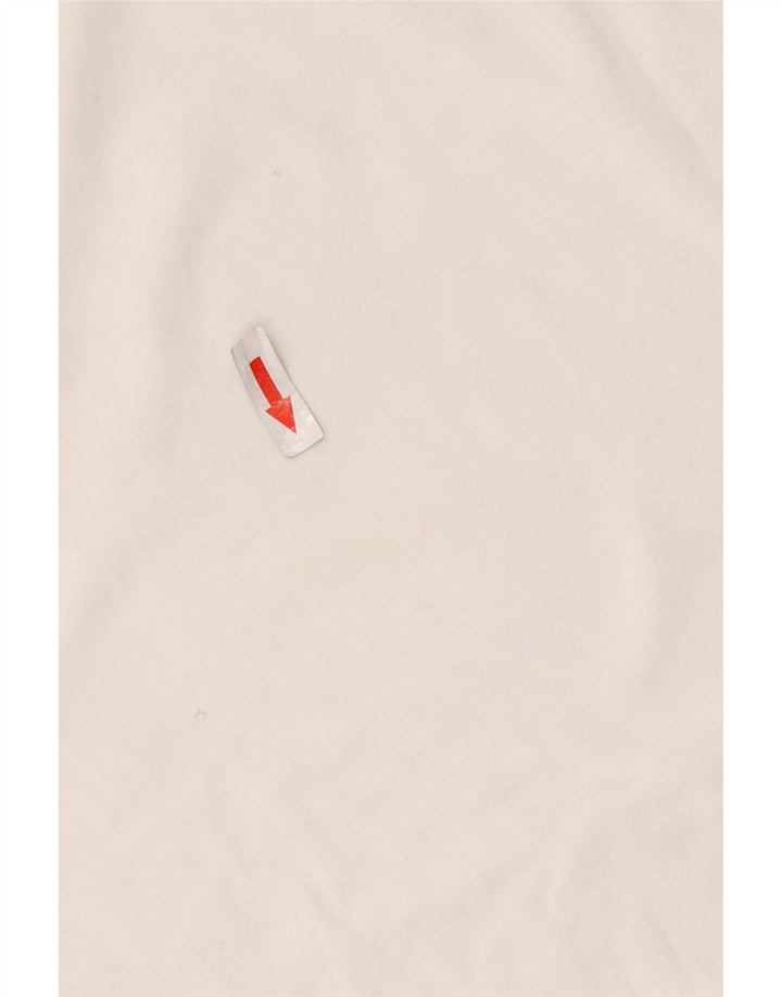 Camiseta feminina gráfica LEVI'S UK 10 pequena branca