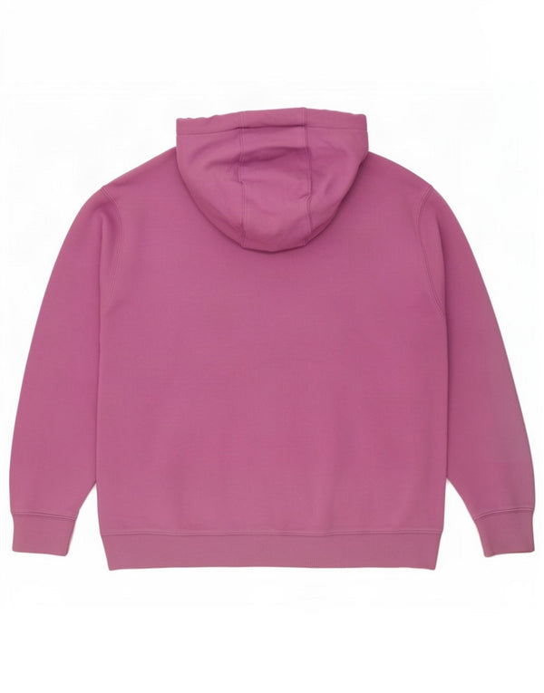 Jumper com capuz feminino Nike Loose Fit UK 20 2XL algodão roxo