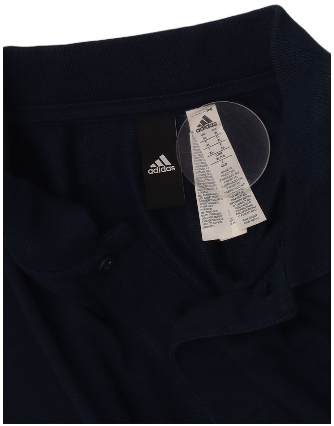 Camisa polo masculina Adidas XL azul marinho