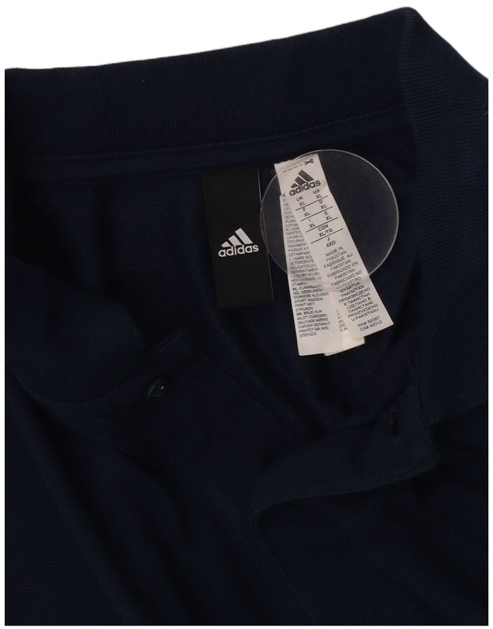 Camisa polo masculina Adidas XL azul marinho
