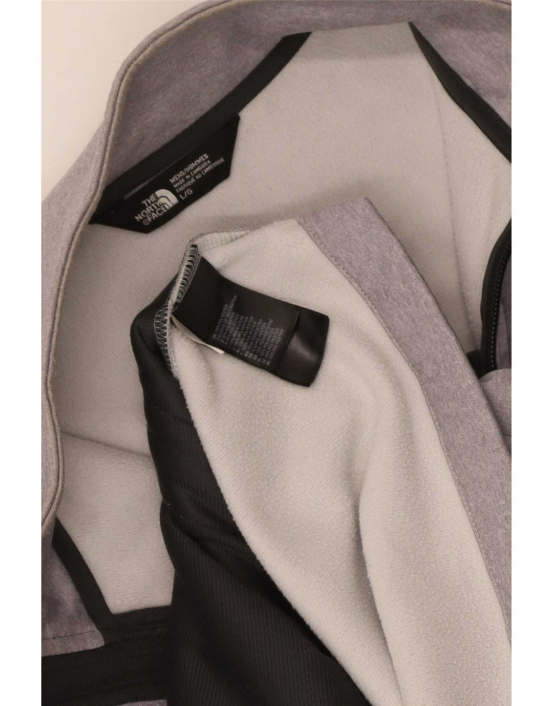 Jaqueta masculina de agasalho The North Face grande poliéster cinza