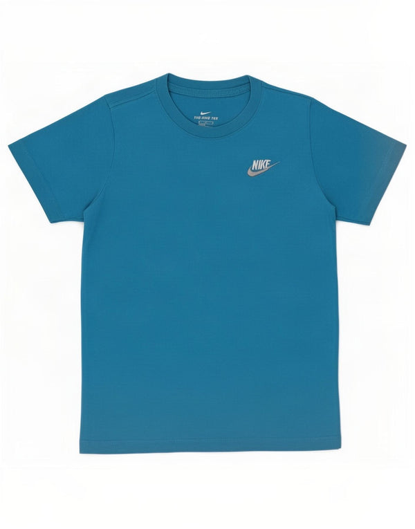 Camiseta Nike Menino Top 10-11 Anos Médio Algodão Azul