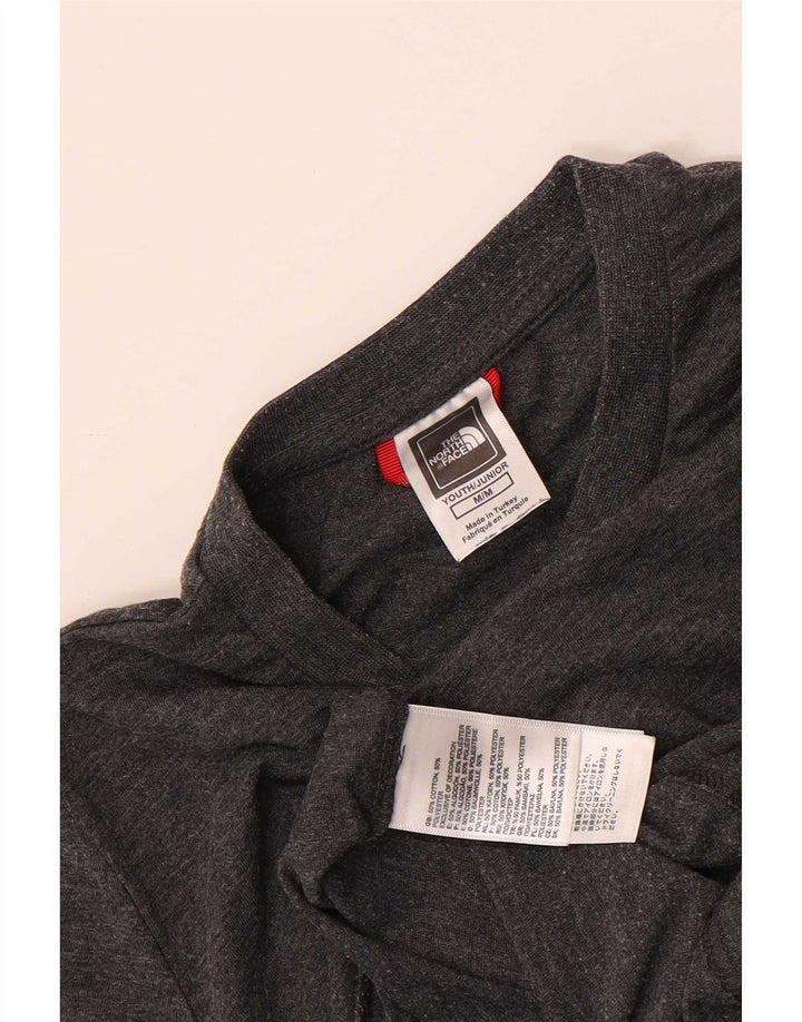 Camiseta The North Face Boys Top 9-10 Anos Algodão Cinza Médio