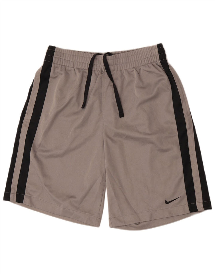 Shorts esportivos masculinos Nike poliéster cinza médio