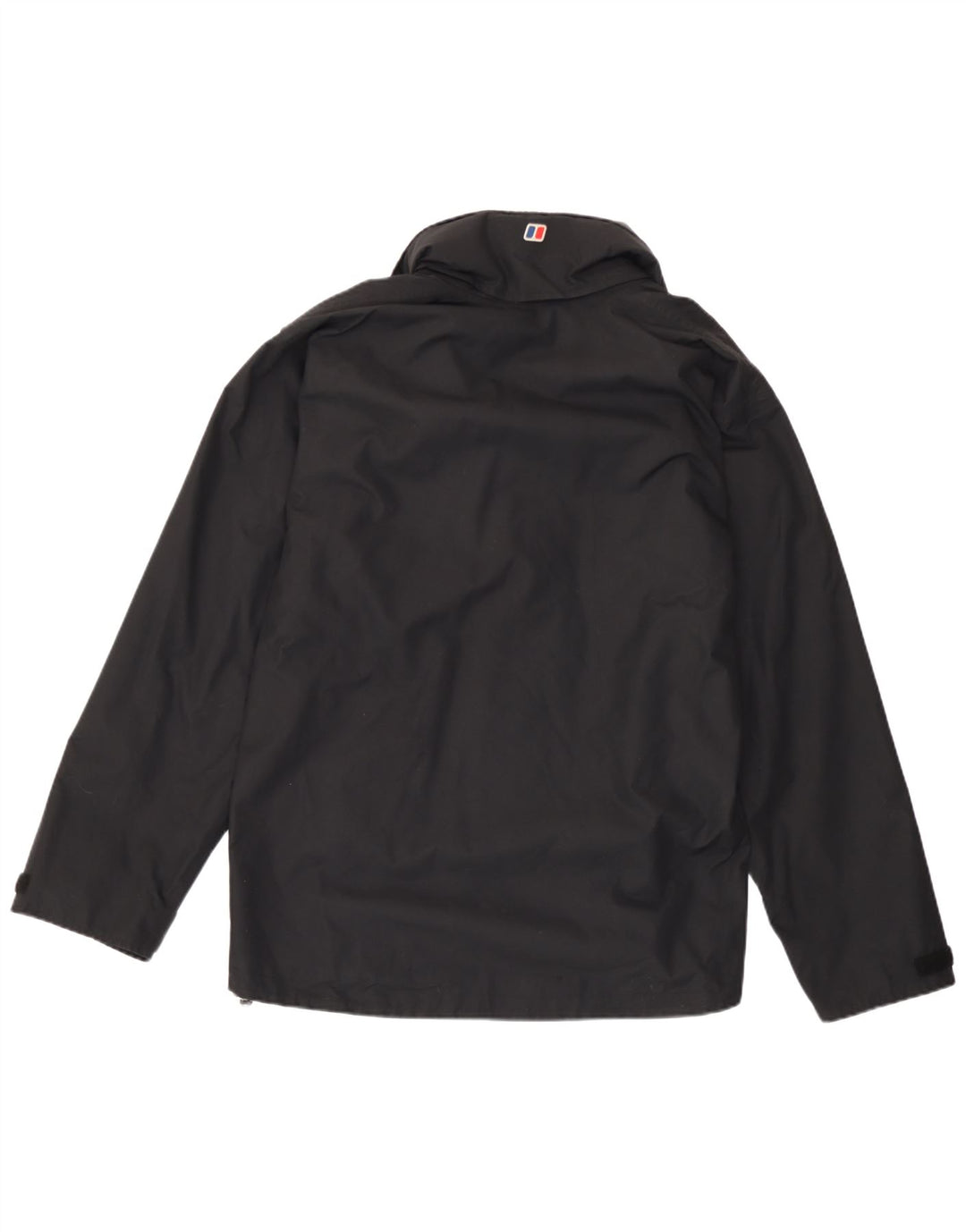 Jaqueta de chuva masculina Berghaus com capuz UK 38 médio preto nylon