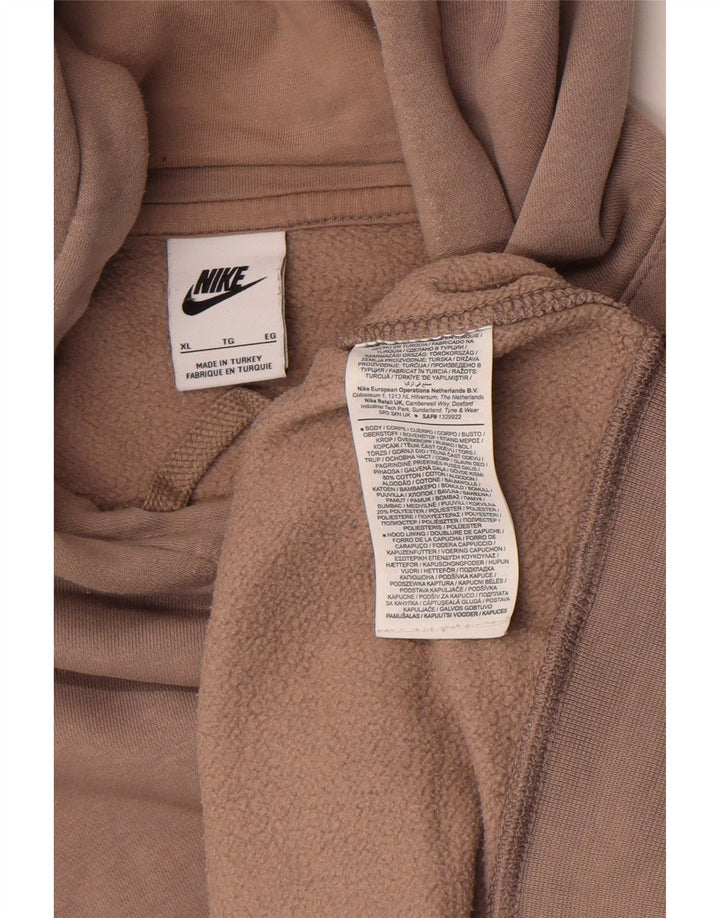 Nike masculino moletom com capuz XL cinza algodão