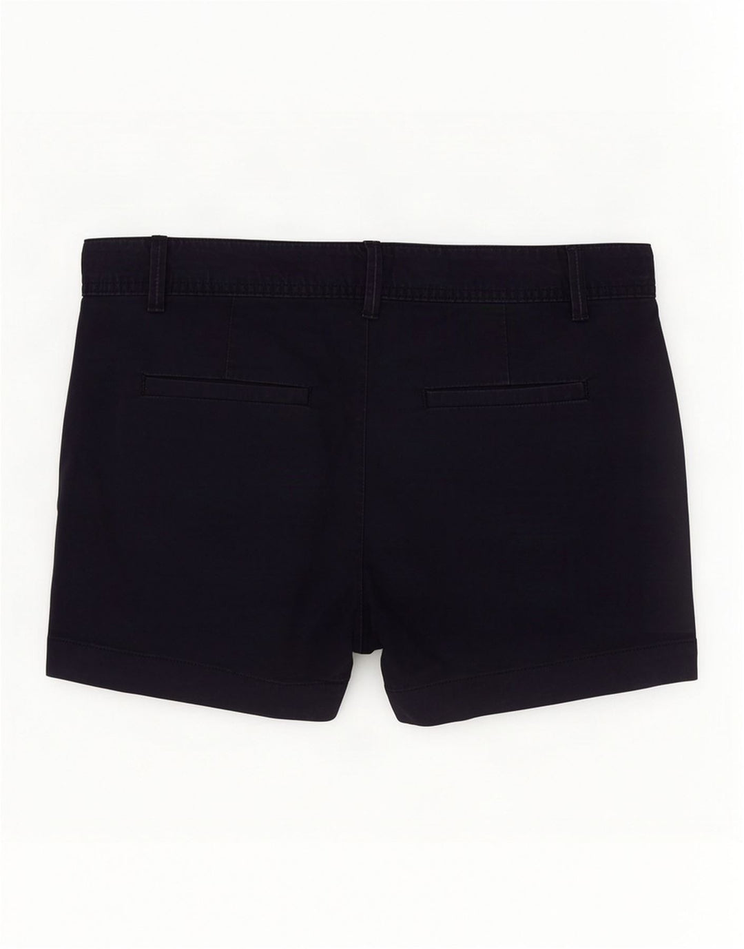 Shorts Chino Feminino Gap US 10 Grande W34 Azul Marinho Algodão
