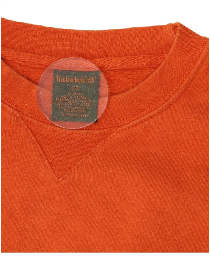 Timberland moletom masculino jumper XS laranja algodão