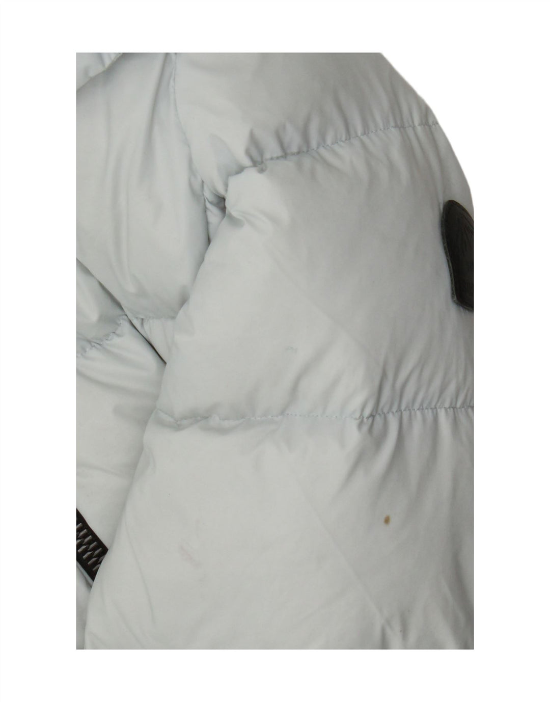 Jaqueta acolchoada com capuz feminina Superdry UK 8 pequeno azul nylon