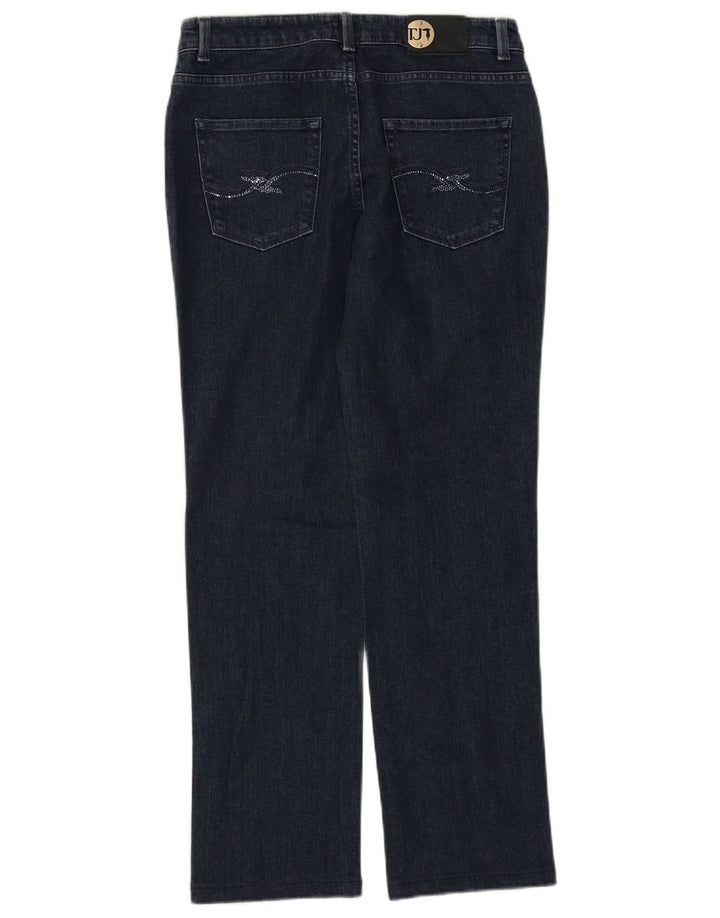 Jeans retos femininos Trussardi W30 L30 algodão azul