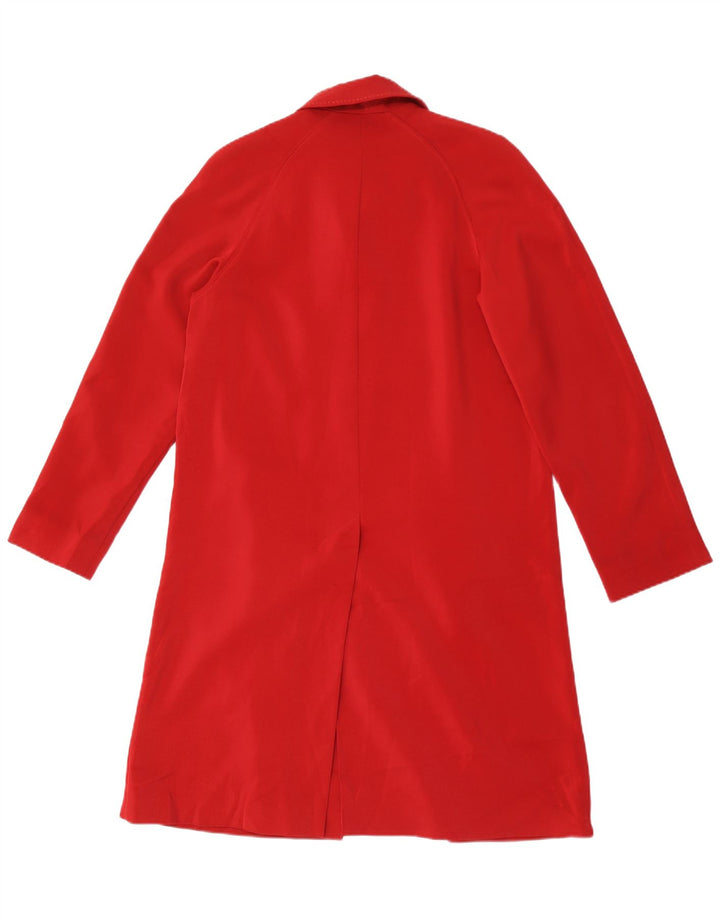 Sobretudo feminino Marks & Spencer UK 8 pequeno poliéster vermelho