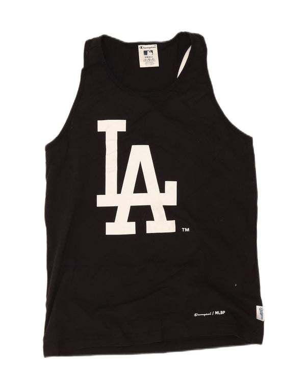 Colete feminino Champion Los Angeles Dodgers Graphic Top UK 10 pequeno preto