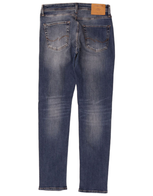 Jeans skinny masculino Jack & Jones desgastado W31 L32 algodão azul