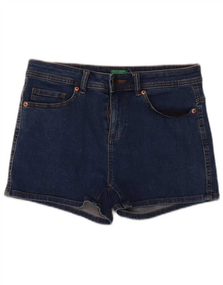 Shorts jeans feminino BENETTON W30 azul médio