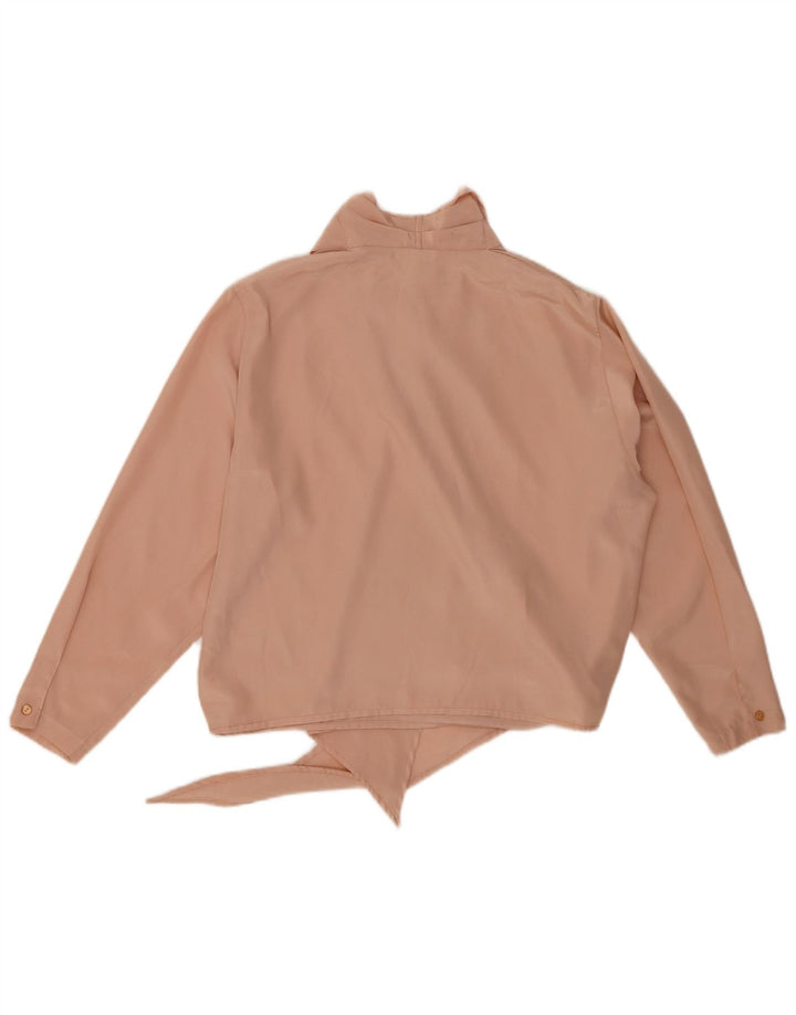 CLASS Top feminino de manga comprida e manga comprida UK 16 grande viscose rosa