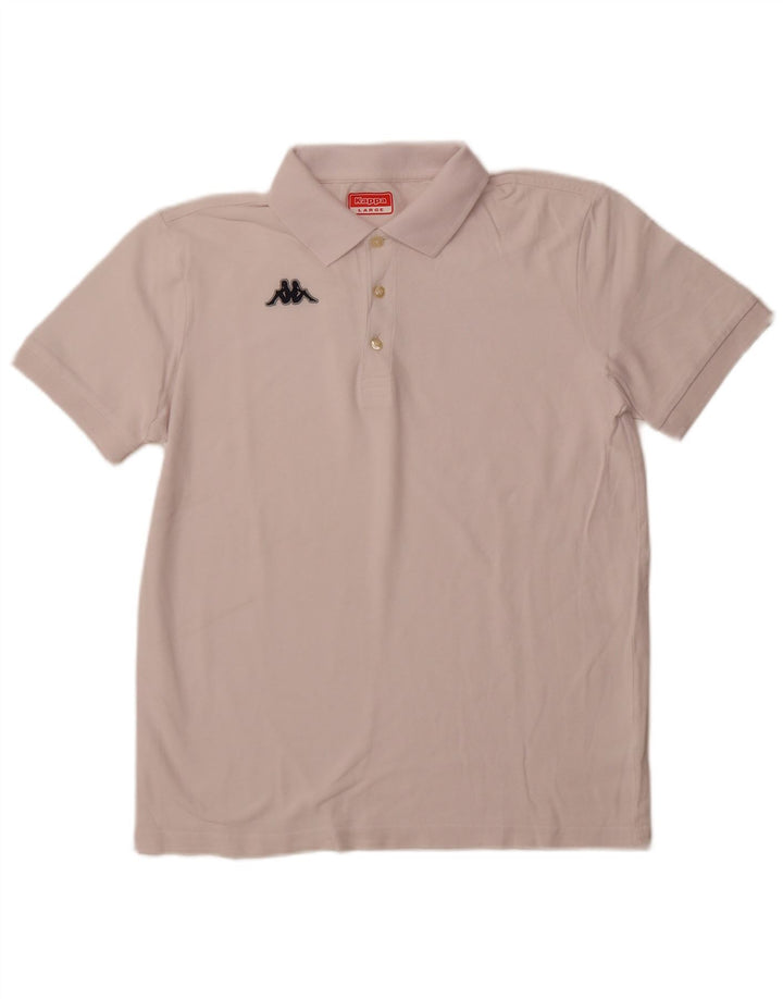 Camisa polo masculina KAPPA grande branca