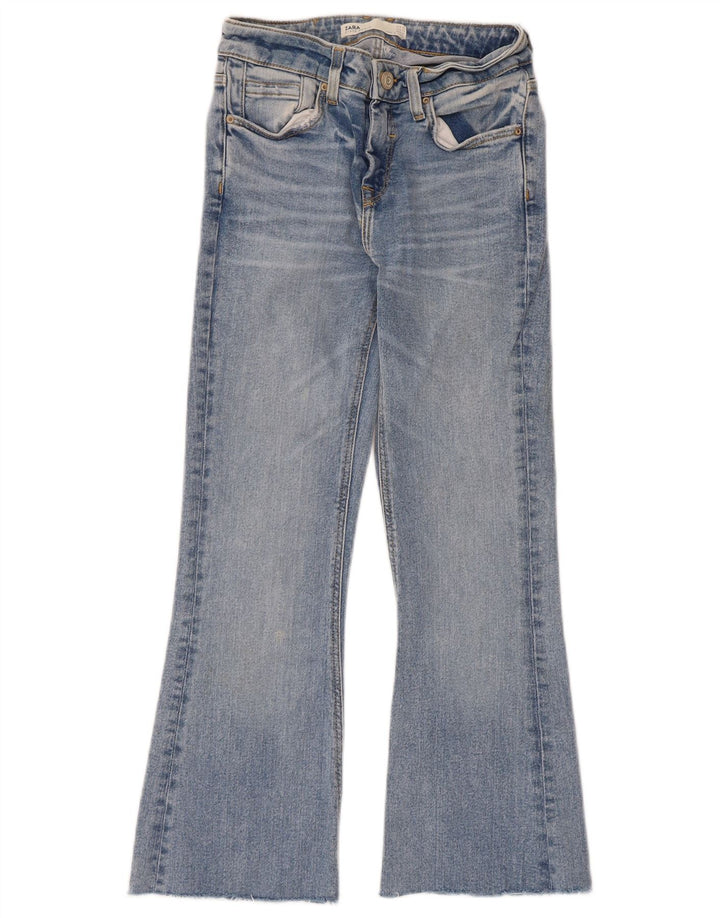 Zara Calça jeans feminina larga EU 34 2XS W24 L24 Azul
