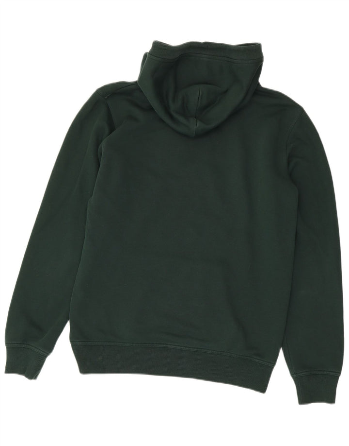 Suéter masculino com capuz gráfico GANT algodão verde médio