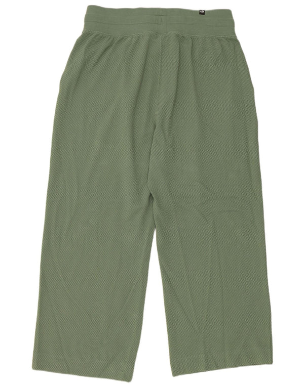 Calça de treino feminina Puma UK 18 XL verde algodão
