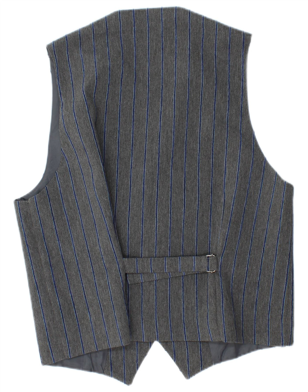 Colete masculino Sirmoney XL poliéster listrado cinza