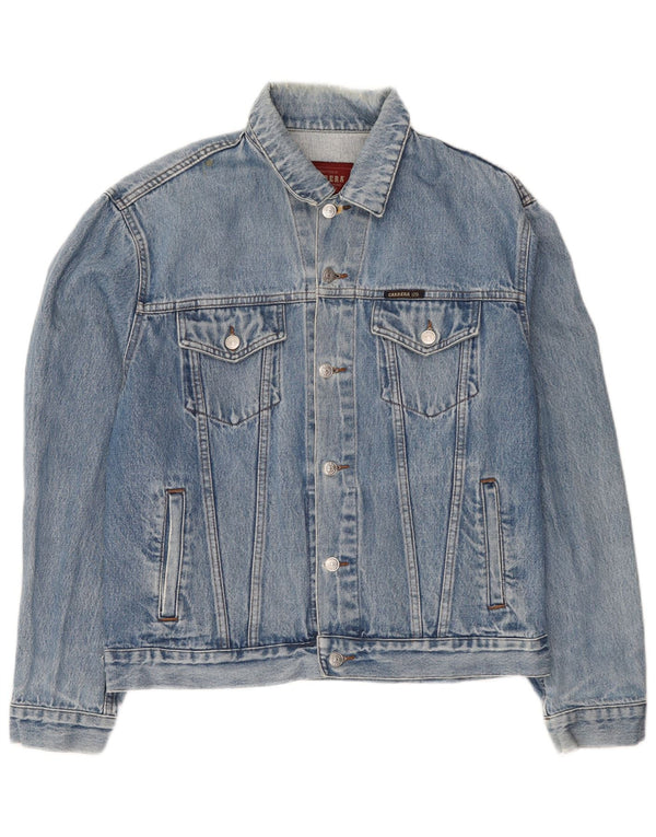 Jaqueta jeans masculina Carrera UK 40 grande algodão azul