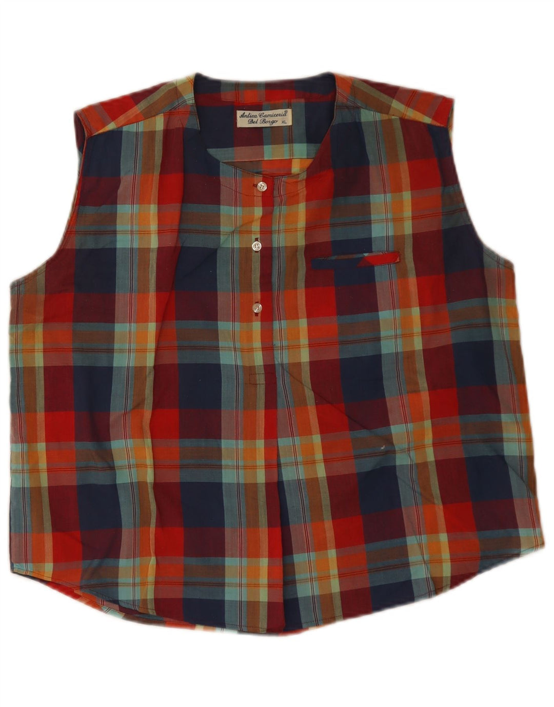 Pulôver feminino Antica Camiceria UK 18 XL xadrez multicolorido