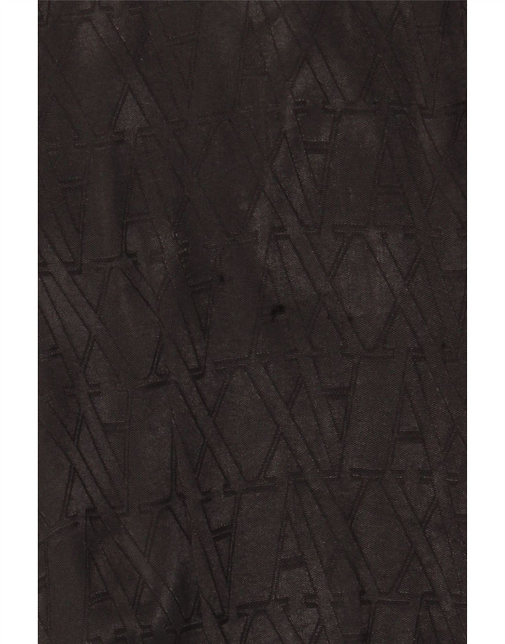 ARMANI EXCHANGE Vestido feminino estampado sem mangas evasê US 6 médio preto