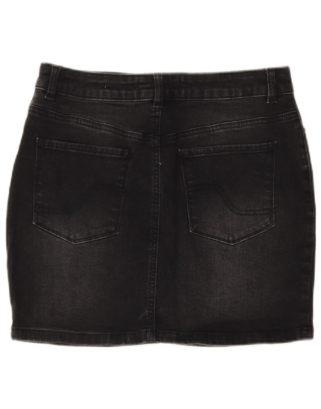 Saia jeans feminina FAT FACE EUA 8 médio W28 preta