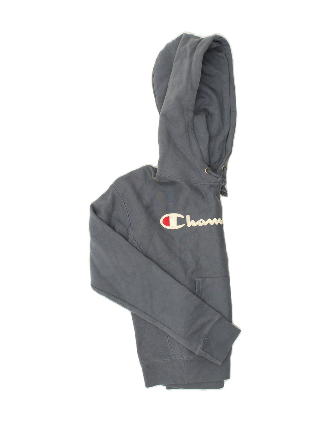 CHAMPION Mens Graphic Hoodie Jumper XS Grey Cotton Vintage Champion and Second-Hand Champion from Messina Hembry 