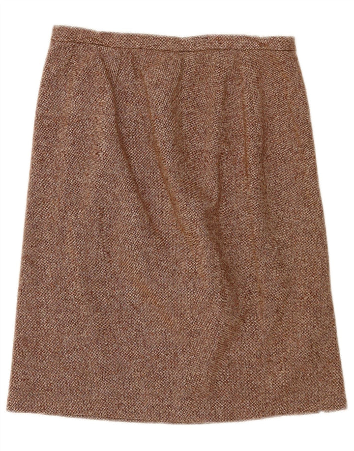 Saia reta feminina Boggi W28 marrom médio