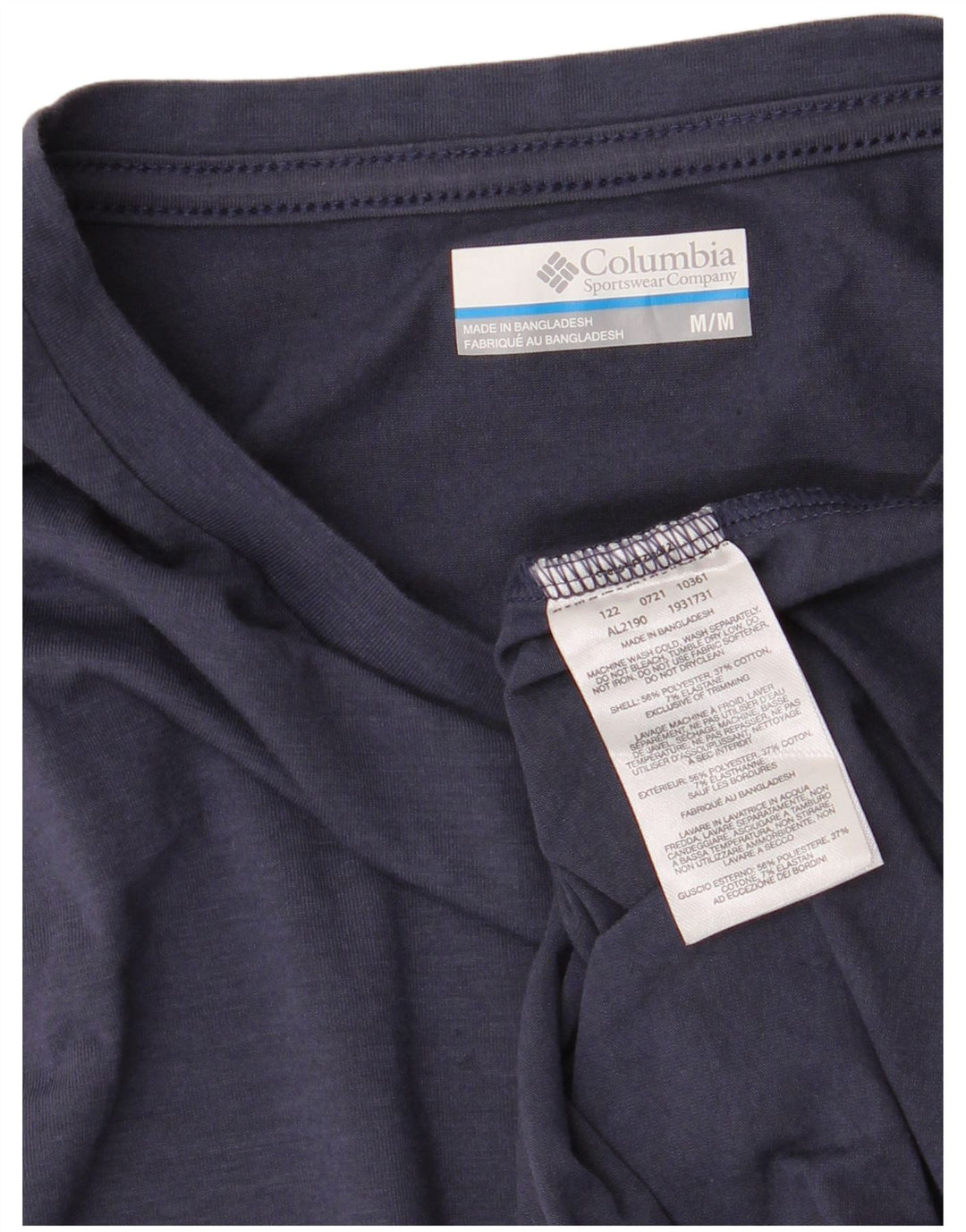 Columbia Womens Omni-Shade Vest Top UK 12 Médio Azul Marinho Poliéster