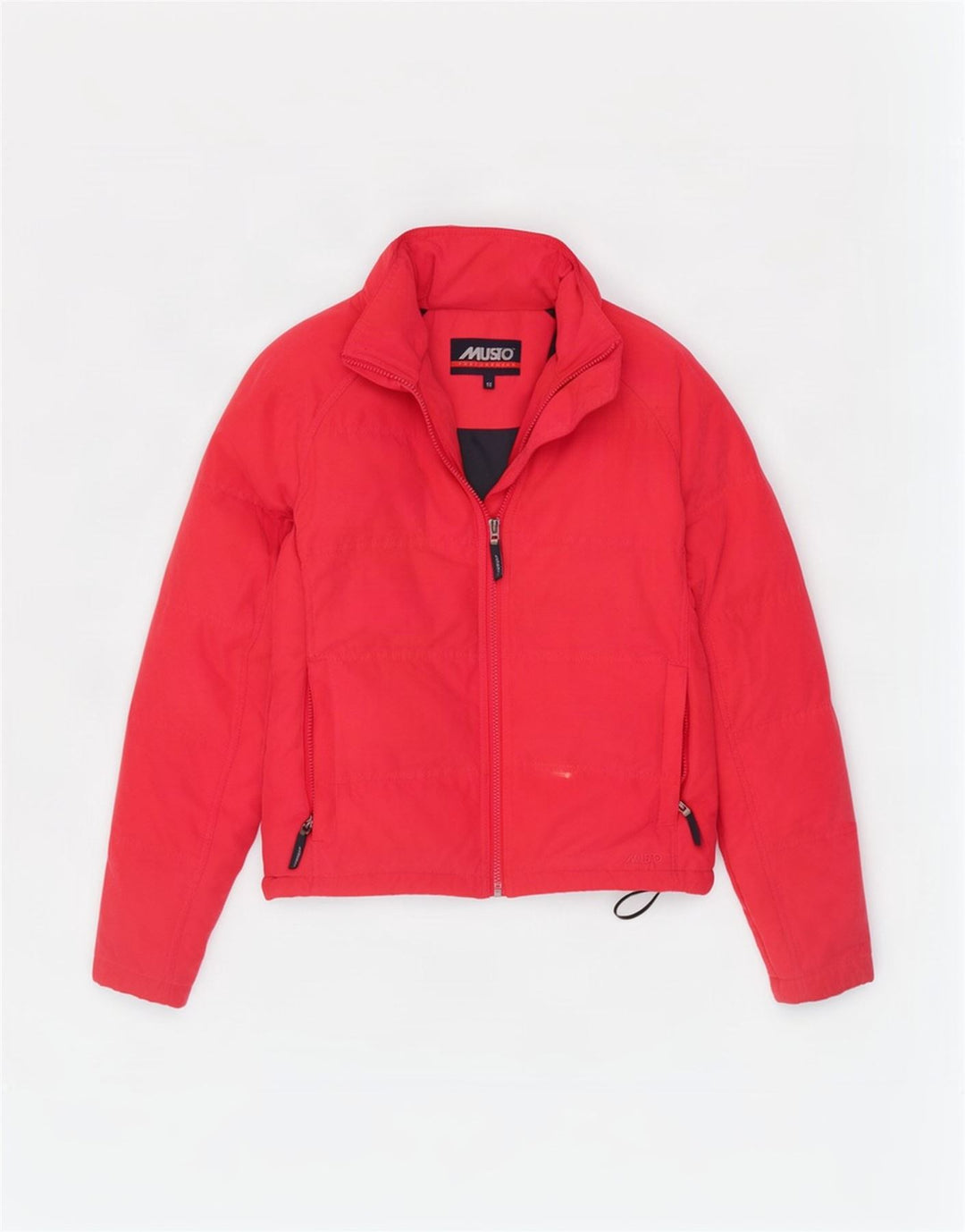 Jaqueta acolchoada superdimensionada feminina Musto UK 10 poliéster vermelho pequeno