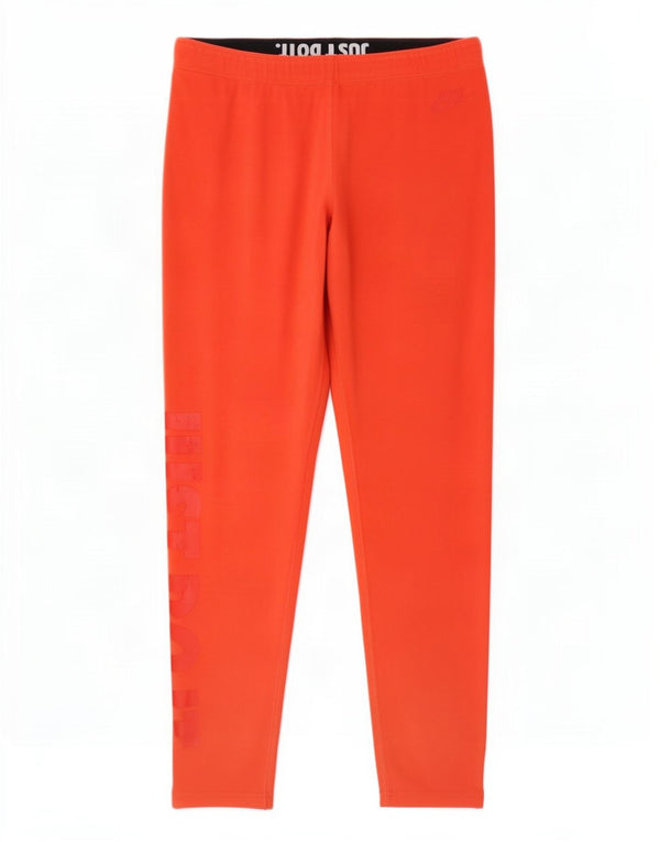 Leggings Nike Femininas Graphic UK 14 Grande Laranja Algodão