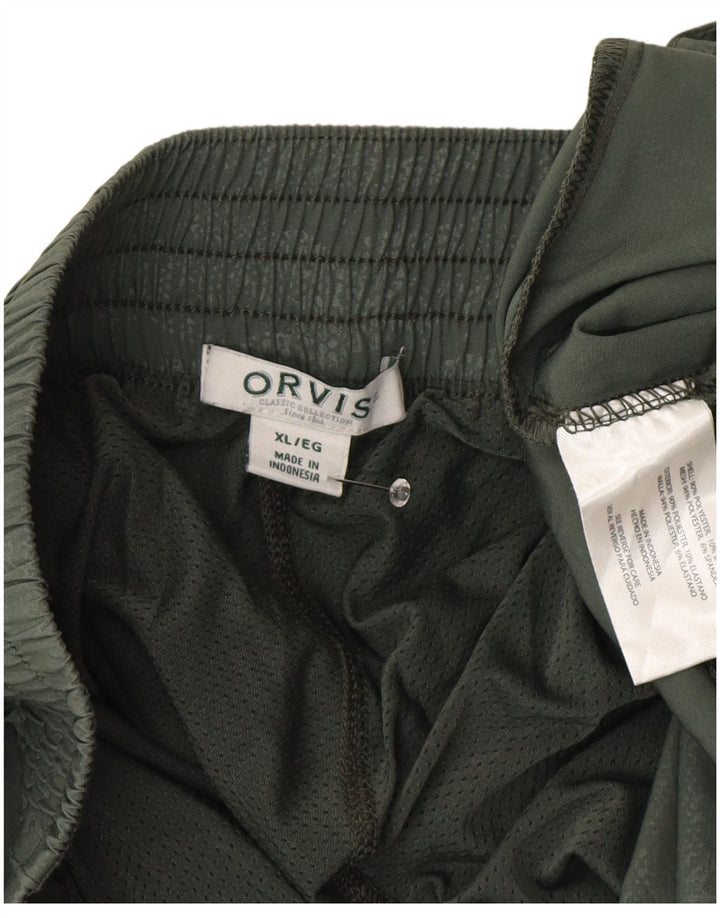 Orvis Womens cintura alta Skort UK 18 XL verde camuflagem poliéster