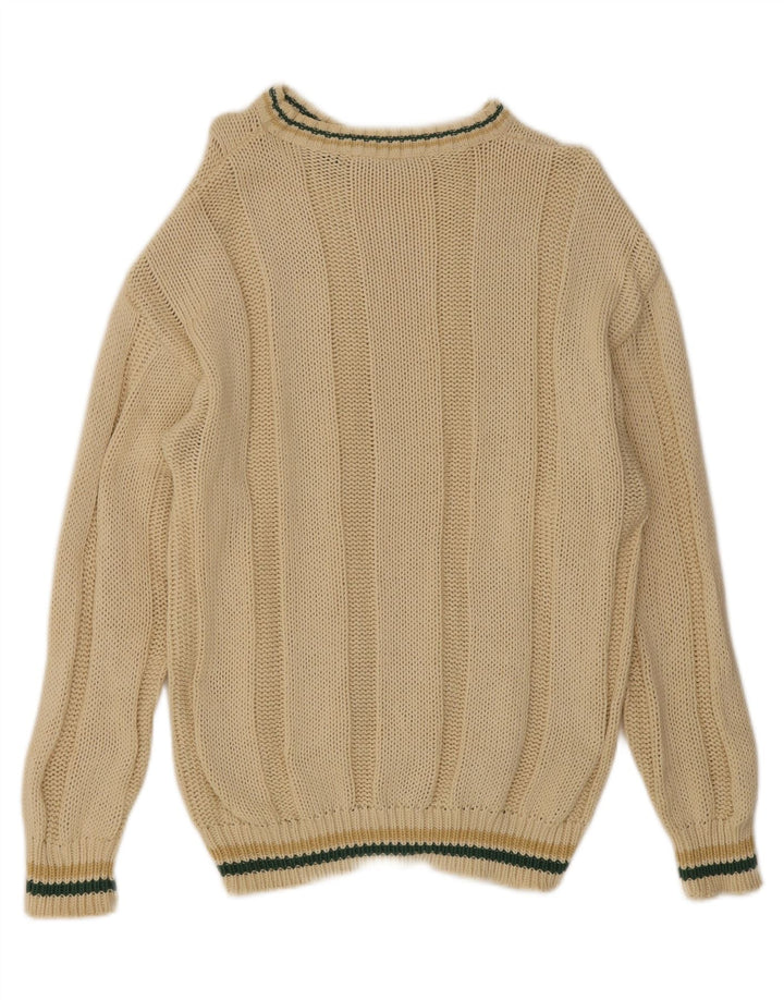 Suéter masculino Henry Cottons com gola canoa grande amarelo