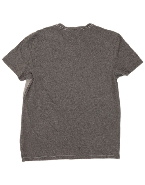 Camiseta masculina CALVIN KLEIN Top cinza médio algodão colorblock