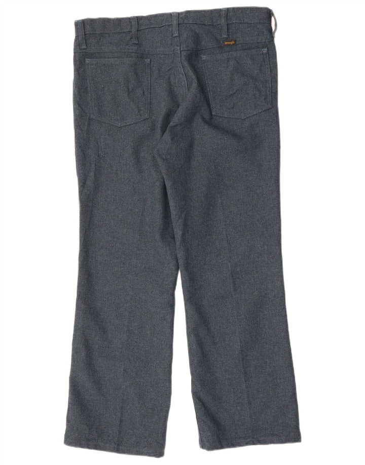 Calça casual reta masculina WRANGLER W36 L29 poliéster azul marinho