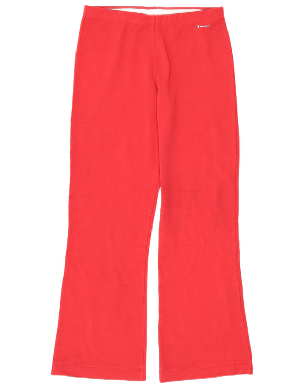 Calças de treino Champion Girls Flare 13-14 Anos XL Vermelho