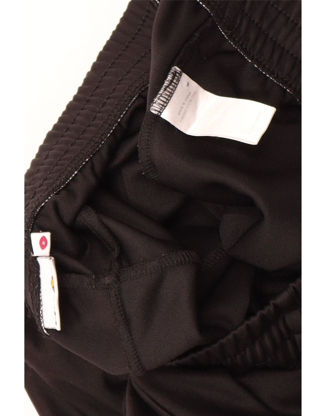 Calça de treino masculina ELLESSE, joggers, pequeno, preto, colorblock, poliéster